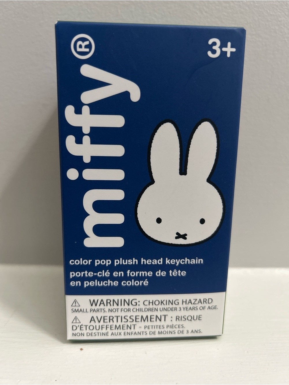 miffy Color Pop Plush Head Keychain - Blue Box